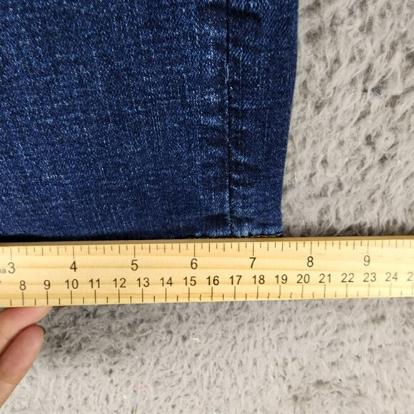 American Eagle Outfitters Jeans Mens 28x30 Dark Wash Stretch Low Rise Bootcut - Picture 7 of 16